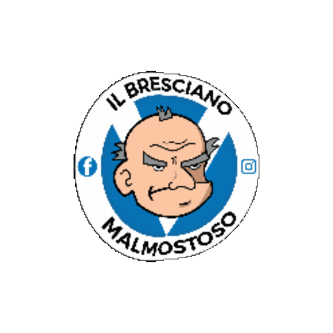 Brescia Sticker by Il Bresciano Malmostoso