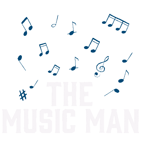 The Music Man on Broadway Sticker