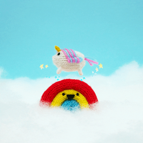 Happy Rainbow GIF by Mochimochiland