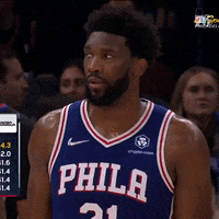 Nervous Joel Embiid GIF by Philadelphia 76ers