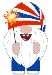 Independence Day Gnome Sticker