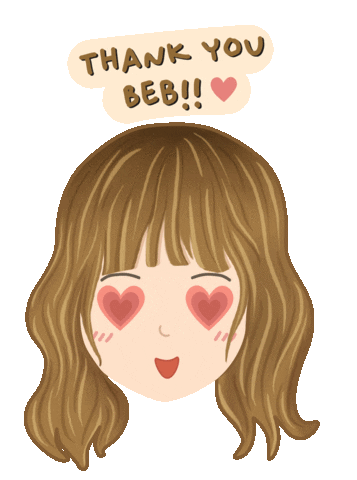 In Love Thank You Sticker