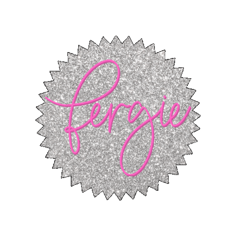 Pink Glitter Sticker by Fergie design