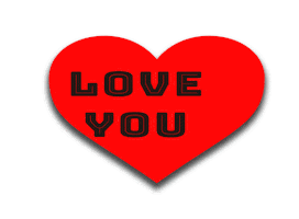 Love You Sticker