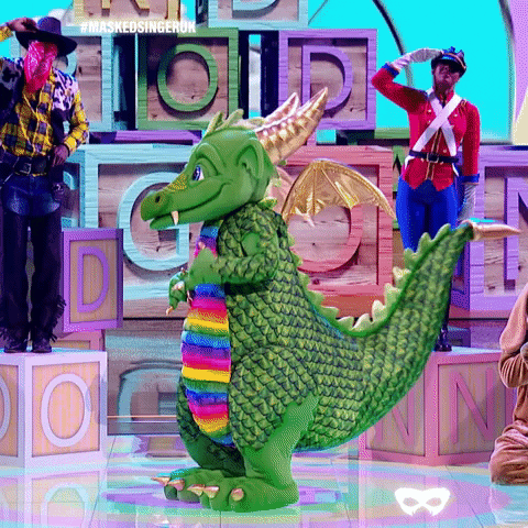 Rainbow Dragon GIF by The Masked Singer UK