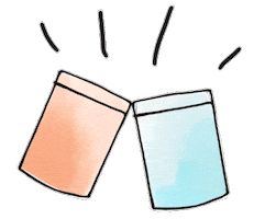 Cheers Toothpaste Sticker by Huppy