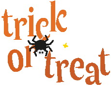 Trick Or Treat Halloween Sticker by Studio Nobu