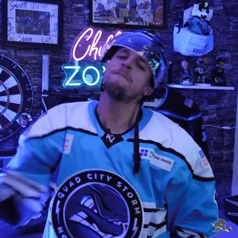 Celebrate Fired Up GIF by Quad City Storm