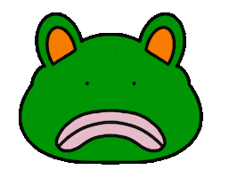 Frog Smile Sticker