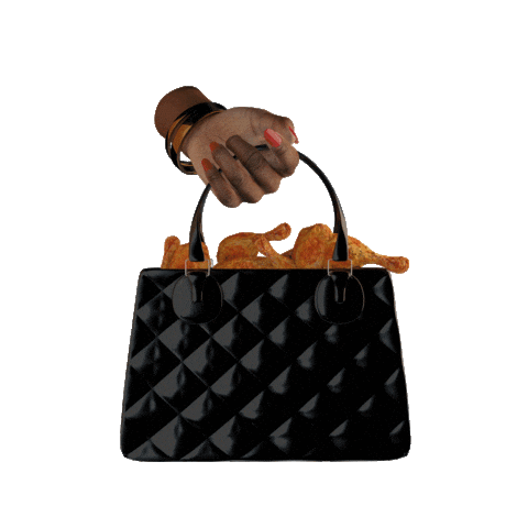 Fried Chicken Purse Sticker by Barb's Soulfood