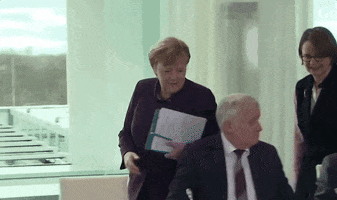 Angela Merkel Handshake GIF