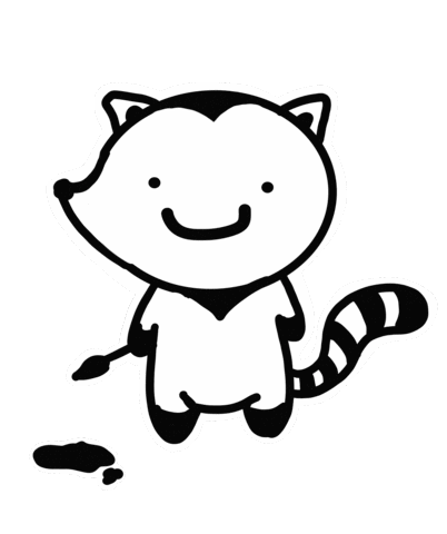 Raccoon Sticker