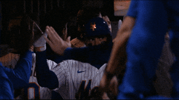 Home Run Smile GIF by New York Mets