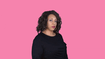 ComedianHollyLogan point strong pointing comic GIF