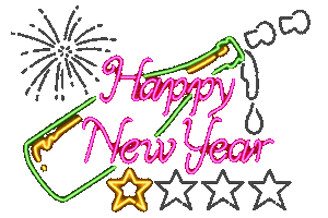 New Year Celebration Sticker