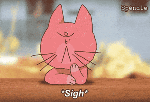 Sigh GIF by Marie Spénale