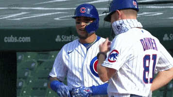 Javier Baez Cubs GIF by Marquee Sports Network