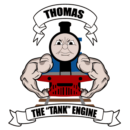 Thomas The Tank Sticker by Sketch Files