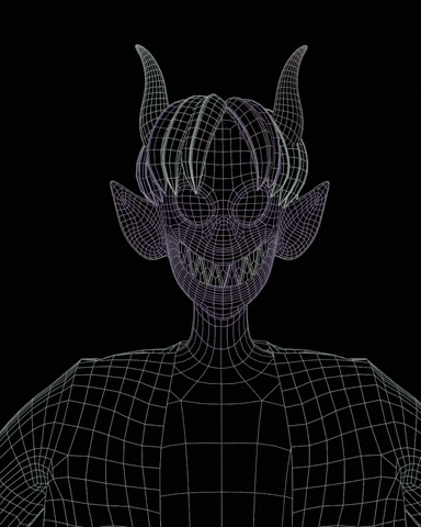 3D Wireframe GIF