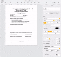 Forms - Modify Info at Top
