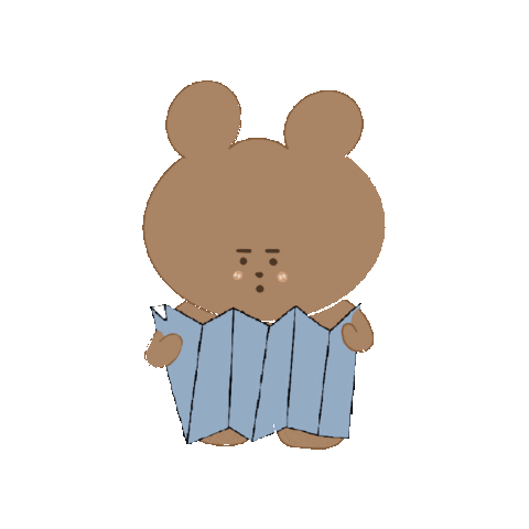 Bear Map Sticker