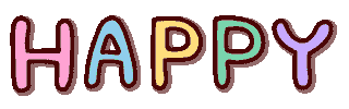 Happy 手書き Sticker