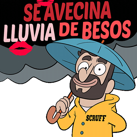 Gay Lluvia Sticker by SCRUFF
