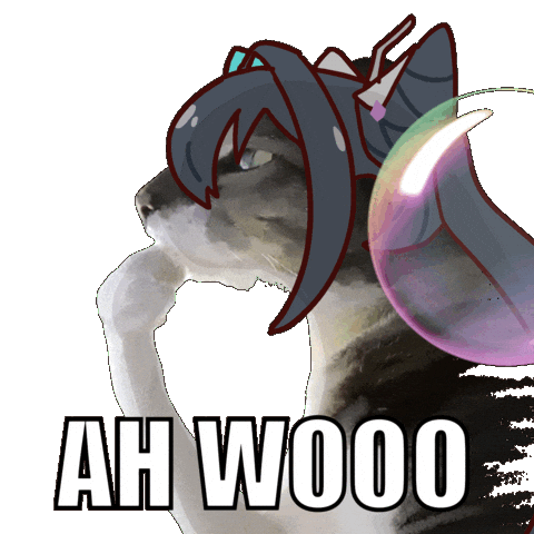 Cat Thinking Sticker