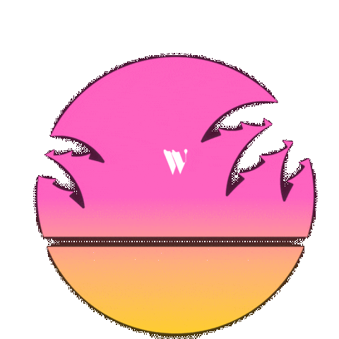 Sun Sticker by WCKD