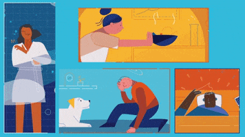 Itchy #Characters #Colorful #Animation #Dizzy #Sick #Laundry #Laundrydesign GIF by Yoojin Seol