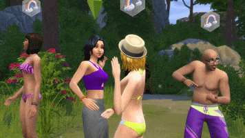 slap yes GIF by The Sims