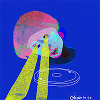 illustration neon GIF by Ghostqiao
