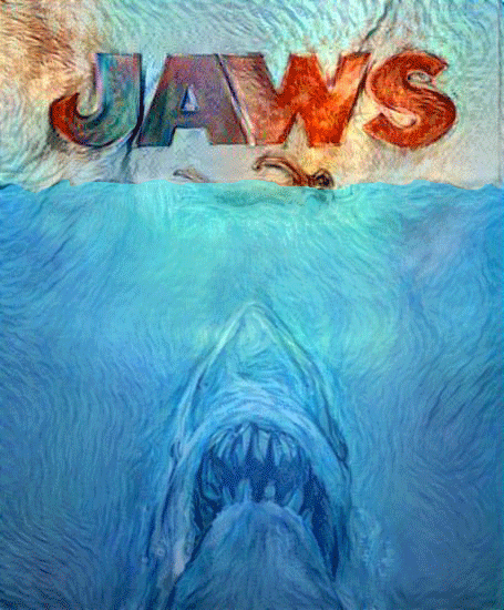 aaronclopez1 jaws van gogh gif by aaron lopez GIF