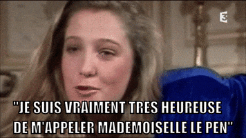 marine le pen archive GIF by franceinfo
