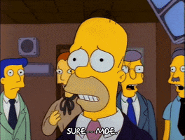 Whispering Season 3 GIF by The Simpsons