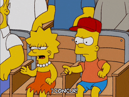 Lisa Simpson Agree GIF by The Simpsons
