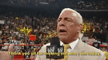 ric flair thank you all for making me who i am today GIF by WWE