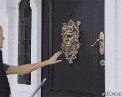 Angst door knock knock GIF