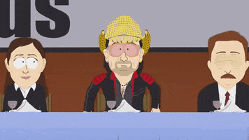 podium bono GIF by South Park 