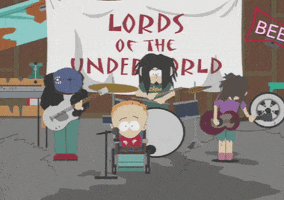 rock metal GIF by South Park 