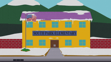 elementary school snow GIF by South Park 