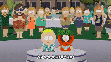 kenny mccormick hawaii GIF by South Park 