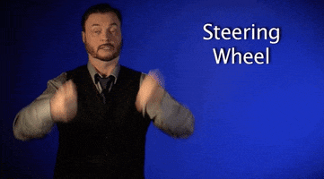 sign language steering wheel GIF by Sign with Robert
