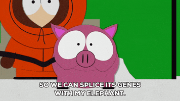 kenny mccormick elephant GIF by South Park 