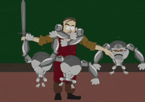 Robot Fighting GIF by South Park