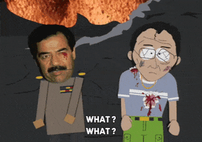 saddam hussain chris GIF by South Park 