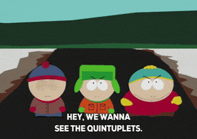 eric cartman quintuplets GIF by South Park 