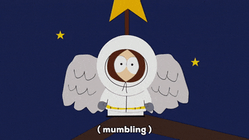 kenny mccormick mumbling GIF by South Park 