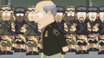 soldiers pacing GIF by South Park 