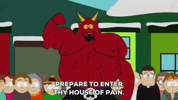 angry satan GIF by South Park 